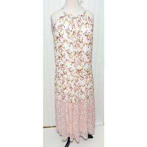Anthropologie Drew Naomi Tiered Maxi‎ Dress Floral Boho Chiffon Size Small
